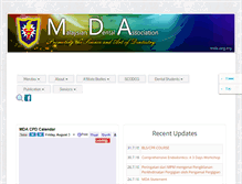 Tablet Screenshot of mda.org.my