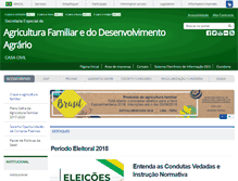 Tablet Screenshot of mda.gov.br